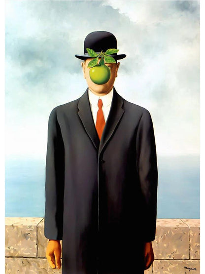 Surrealism Rene Magritte Classic Artwork Reproduction Posters and Print Canvas Painting Wall Art Picture for Living Room Cuadros