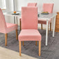 1/2/4/6 Velvet Pink Chair Cover Stretch Elastic Dining Room Chair Slipcover Spandex Case for office Chairs housse de chaise