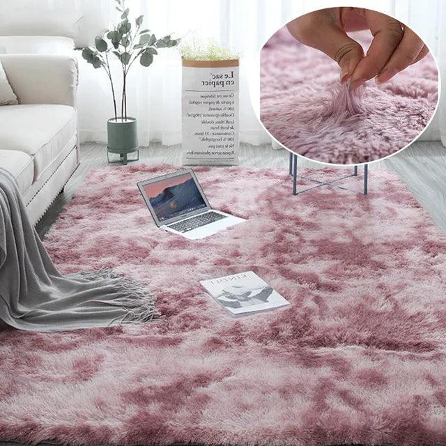 14090 Plush Carpet Living Room Decoration Fluffy Rug Thick Bedroom Carpets Anti-slip Floor Soft Lounge Rugs Solid Large Carpets