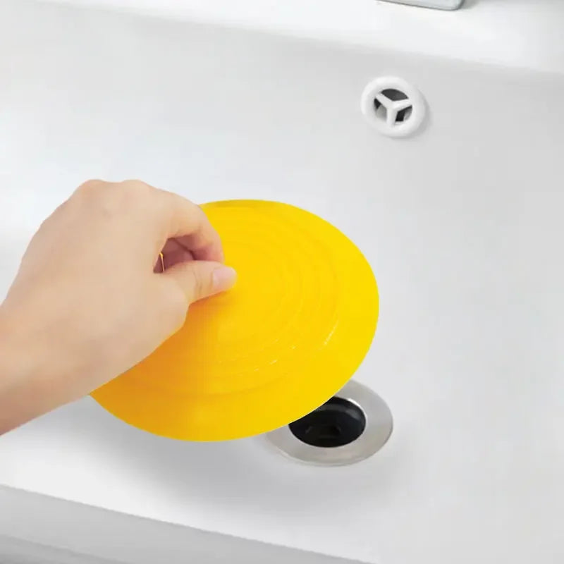 15cm Large Silicone Bathtub Stopper Leakage-proof Drain Cover Sink Hair Stopper Tub Flat Plug Stopper Bathroom Accessories