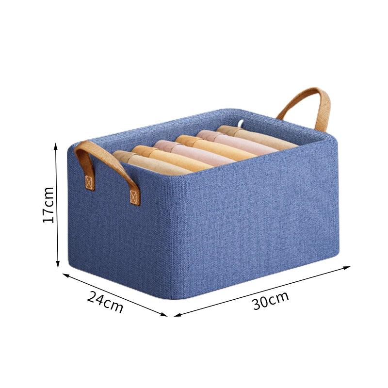 1PC Foldable Steel Frame Storage Box With Handle Non-Woven Saving Space Box Travel Storage Home Clothes Pants Organizers Box