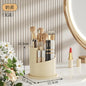 360° Rotating Makeup Brush Holder With Lid Luxury Cosmetic Organizer Lipstick Eyebrow Pencil Holder Eye Shadow Storage Box