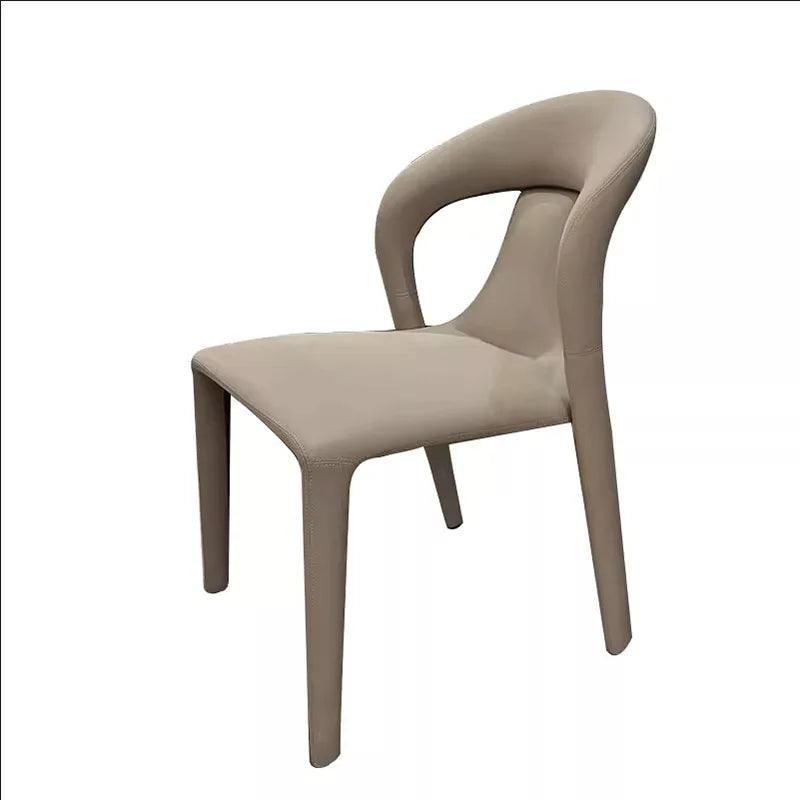 4Modern simple dining chair home Italian light luxury designer creative all-foresforesed hotel restaurant to discuss leisure