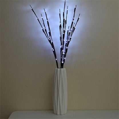 73cm 20 Bulbs LED Willow Branch Lamp Artificial Branch Willow Twig Vase Lights Battery Powered for Wedding Party Fairy DIY Decor