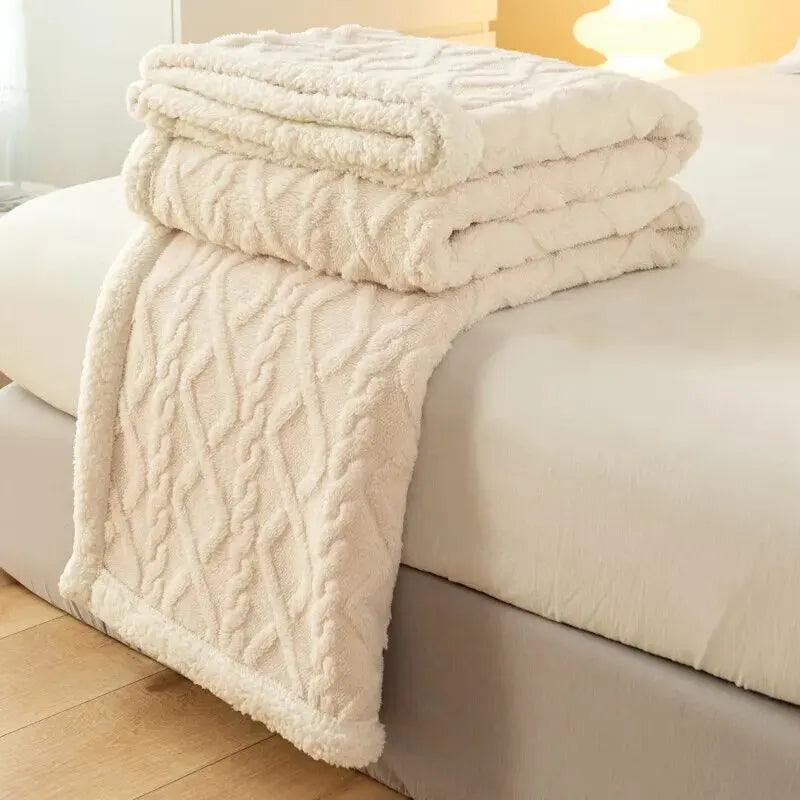 A Tapestry Blanket Tafurong Blanket Lamb Wool Blanket Thickened Warm Leisure Blanket Office Nap Blanket