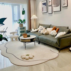 Abstract Line Carpet INS Floor Mat Fluffy Area Rugs for Living Room Irregular Rug Kids Play Mats Non-slip Carpet Alfombra 러그 카페트