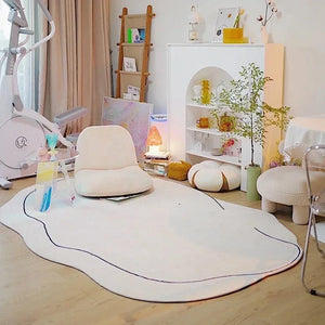 Abstract Line Carpet INS Floor Mat Fluffy Area Rugs for Living Room Irregular Rug Kids Play Mats Non-slip Carpet Alfombra 러그 카페트