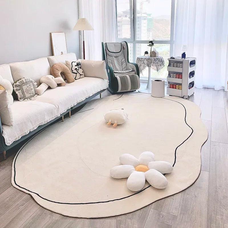 Abstract Line Carpet INS Floor Mat Fluffy Area Rugs for Living Room Irregular Rug Kids Play Mats Non-slip Carpet Alfombra 러그 카페트