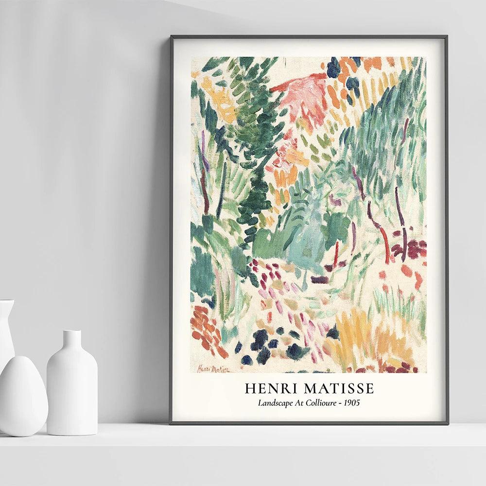 Abstract Matisse Flowers Leaf Nordic Neutral Gallery Posters And Prints Painting Wall Art Canvas Wall Pictures For Living Room