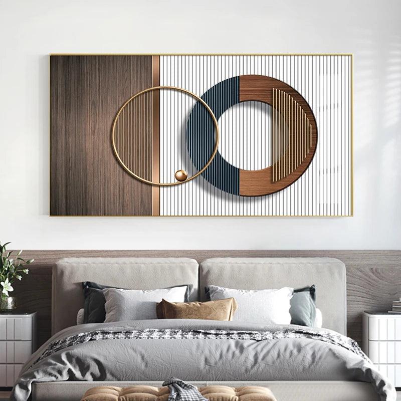 Abstract geometric Luxury wall Posters Print Modern Minimalist Canvas Pictures Bedroom Wall Decoration Painting for Living room