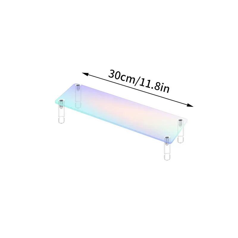 Acrylic Makeup Display Stand Clear Perfume Doll Jewelry Showcase Rack Cupcake Model Organize Shelf Home Decor Storage Accessory