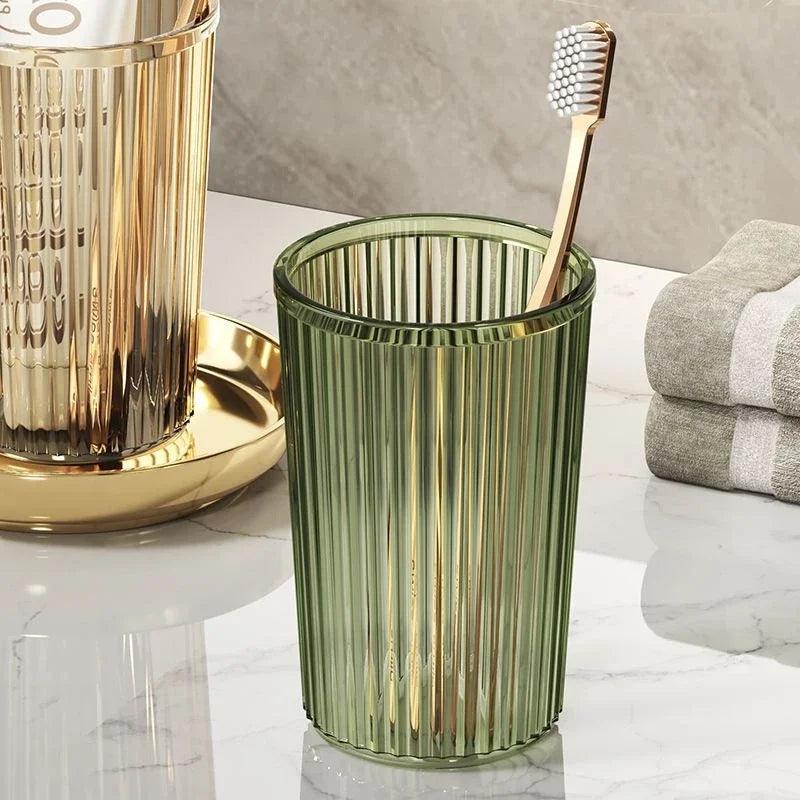 Acrylic Mouthwash Cup Toothbrush Bathroom Cup Light Luxury Style Bathroom Storage Accessories Toothbrush Holder