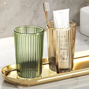 Acrylic Mouthwash Cup Toothbrush Bathroom Cup Light Luxury Style Bathroom Storage Accessories Toothbrush Holder