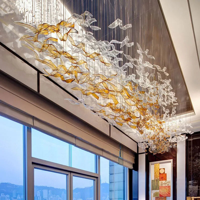Bar Hotel Home Decorative Chandeliers Nordic Designer Hanging Lamps Customized Villa Large Living Room Lighting Pendant Lights