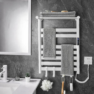 Black/White/Gray Towel Dryer.Digital Display Electric Towel Rack With Shelf.Bathroom Temperature Control Timing Towel Warmer.