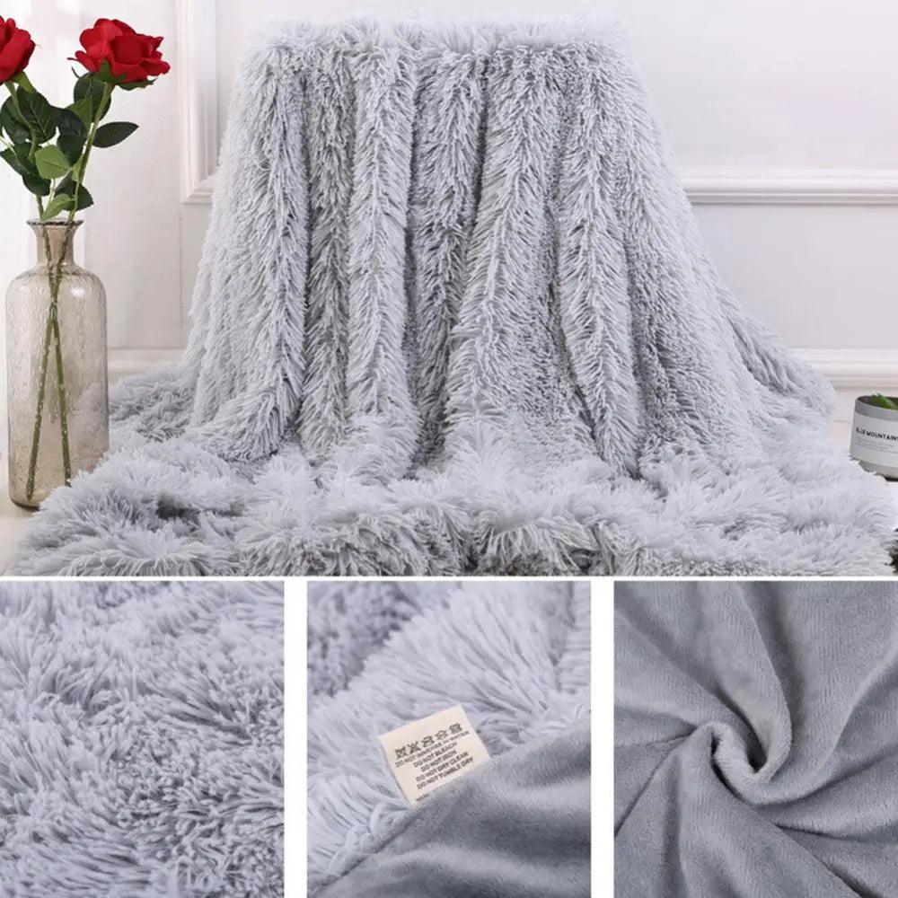 Blanket Throw Blanket Soft Warm 80x120cm Fluffy Shaggy Bed Sofa Bedspread Bedding Sheet Throw Blanket