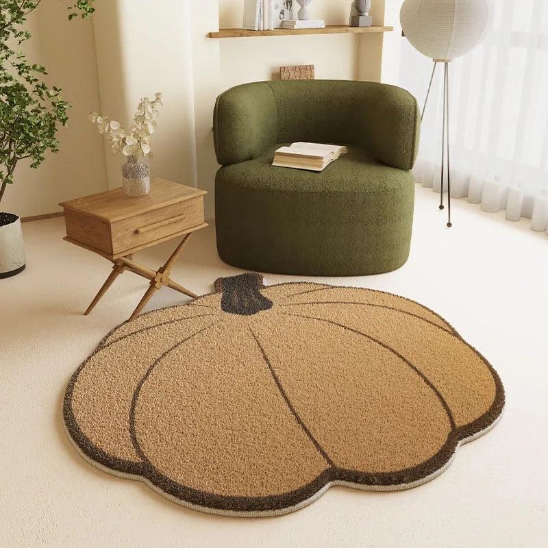 Carpet For Living Room Home Decoration Bedroom Cloakroom Mats Children's Cute Area Pumpkin Pattern Outdoor Rugs Tapis Tapete