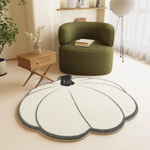 Carpet For Living Room Home Decoration Bedroom Cloakroom Mats Children's Cute Area Pumpkin Pattern Outdoor Rugs Tapis Tapete