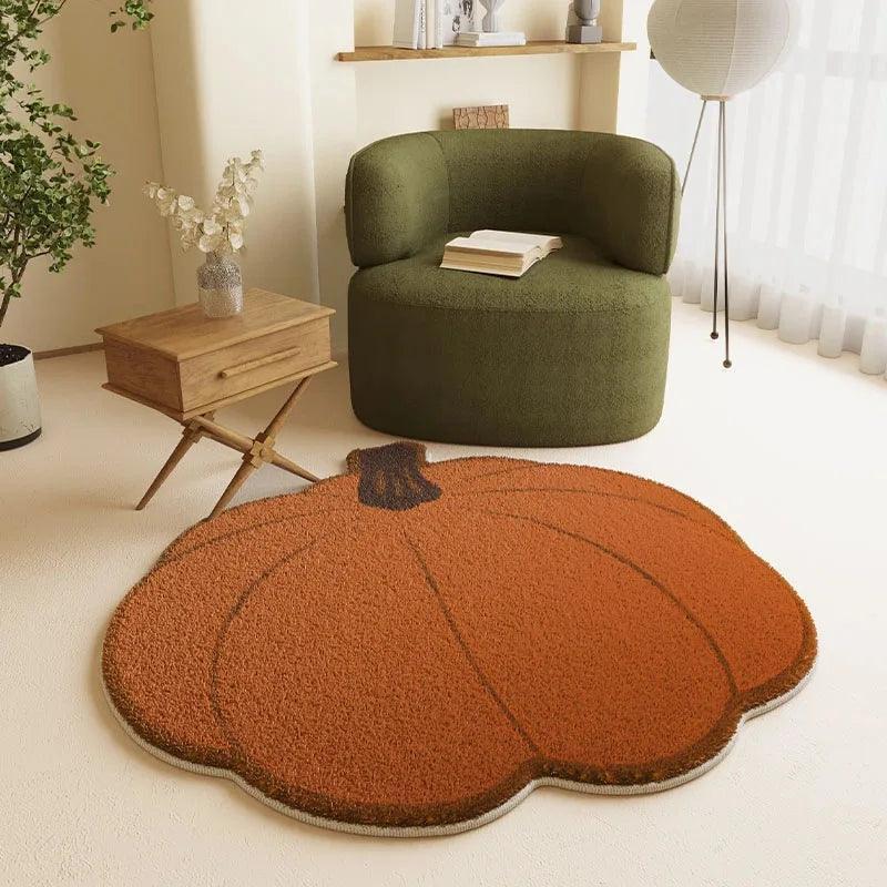 Carpet For Living Room Home Decoration Bedroom Cloakroom Mats Children's Cute Area Pumpkin Pattern Outdoor Rugs Tapis Tapete