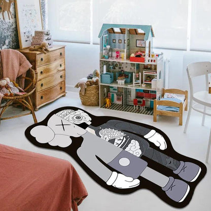 Cartoon Bear Rug Irregular Cute Animals Carpet for Bedroom Bedside Living Room Non-slip Fashion Home Floor Mat