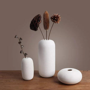 Ceramic Vase Decoration modern simple Japanese Zen style flower drying device Tea House Hotel living room porch decoration