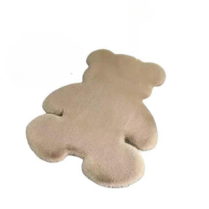 Children's Room Floor Mat Sofa Living Room Carpet Bay Window Imitation Rabbit Fur Bear Rugs for Bedroom Kawaii Rug Faux Fur