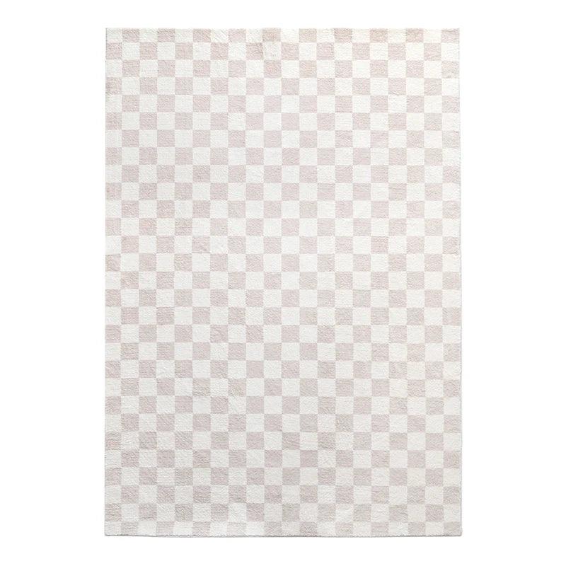 Classic Retro Checkerboard Fashion Thickened Living Room Large Area Carpet Bedroom Decoration Cloakroom Soft Fluffy Bedside Rug