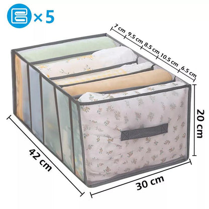 Clothes Organizer Trousers Clothes Jeans Storage Box Wardrobe Clothes Organizer Underwear Bra Socks Artifact Compartment Box