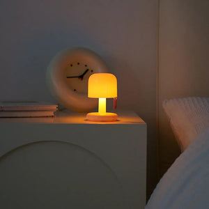 Creative LED Mushroom Table Lamp Tabletop Mini Sunset Night Light For Kitchen Bedroom Bedside Living Room Decor Kids Gift