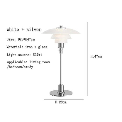 Danish Designer Nordic PH3 Glass Reading LED Table Lamp Modern Simple Living Room Bedroom Study Bedside Decoration Small Plate