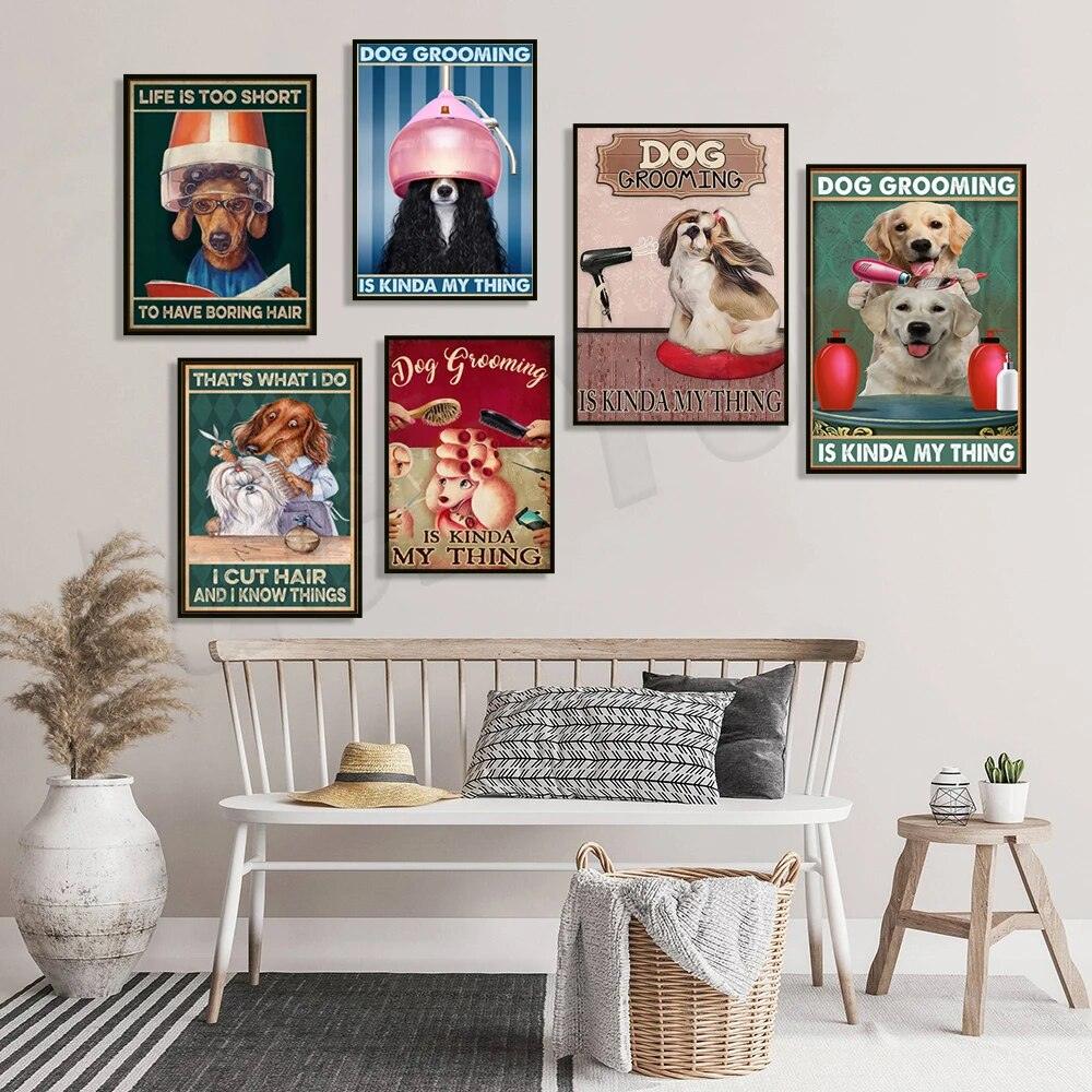 Dog Grooming Is Kinda MyThing Poster, Funny Dog Grooming Gifts, Dog Grooming Salon Poster, Grooming Gifts, Dog Mom Gifts