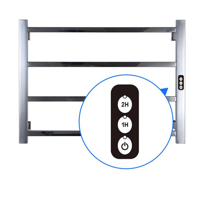 Electric Towel Rack 304 Stainless Steel With Timing/Temperature Control Heated Towel Rail 450*600*110mm Towel Warmer 110V/220V