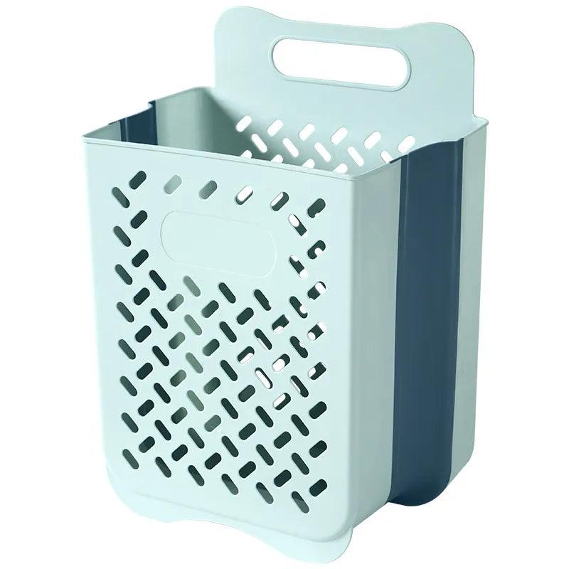 Folding Bathroom Laundry Basket Wall-mounted Dirty Clothes Storage Basket Household Laundry Bag Laundry Bathroom Organizer