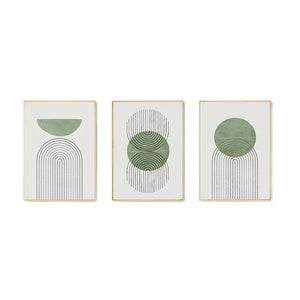 Green Abstract Line Mid Century Minimalist Posters And Prints Wall Art Canvas Painting Wall Pictures For Living Room Home Decor