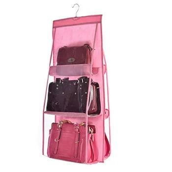 Handbag Storage Artifact Bag Dust-proof Cover Door Behind Bag Storage Hanging Shelf Household Bedroom Storage Bag Organizer