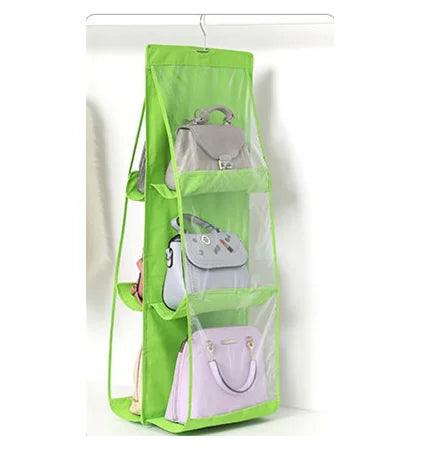 Handbag Storage Artifact Bag Dust-proof Cover Door Behind Bag Storage Hanging Shelf Household Bedroom Storage Bag Organizer