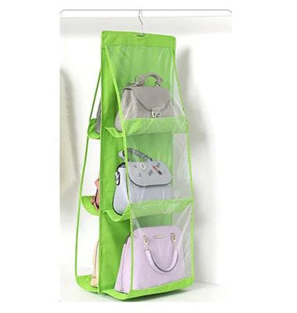 Handbag Storage Artifact Bag Dust-proof Cover Door Behind Bag Storage Hanging Shelf Household Bedroom Storage Bag Organizer