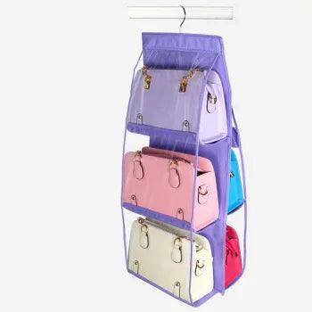 Handbag Storage Artifact Bag Dust-proof Cover Door Behind Bag Storage Hanging Shelf Household Bedroom Storage Bag Organizer