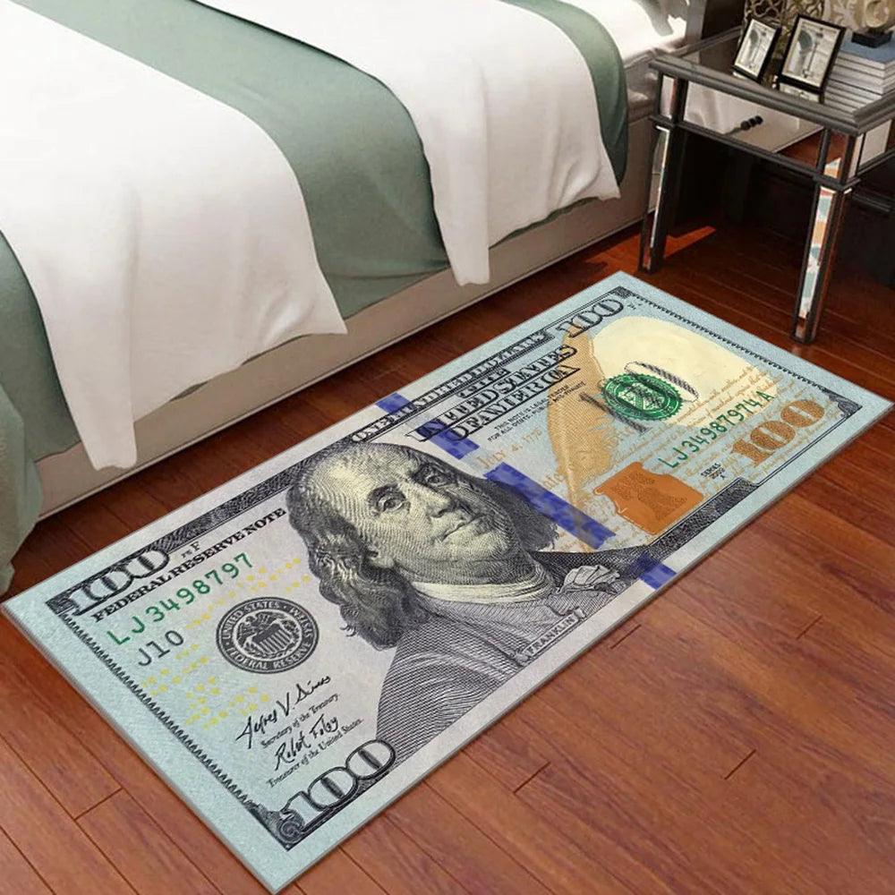 Home Decor Hallway Entrance Doormat Dollar Money Pattern Living Room Floor Rugs Kitchen Carpet Anti Slip Bathroom Mat Alfombra