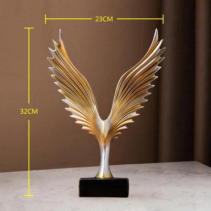 Home Decoration Accessories Feng Shui Gold Statuette Study Desk Ornaments Luxury Living Room Decoration Figurines for Interior