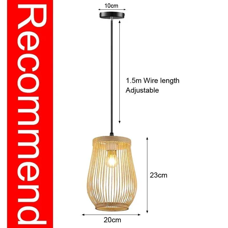 Watt's Up - Classic Japan’s style Bamboo Lustre Pendant light