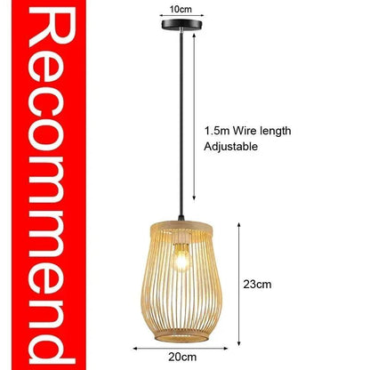 Watt's Up - Classic Japan’s style Bamboo Lustre Pendant light