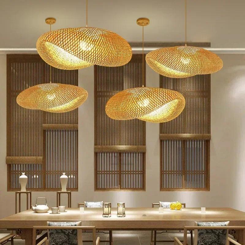 Watt's Up - Classic Japan’s style Bamboo Lustre Pendant light