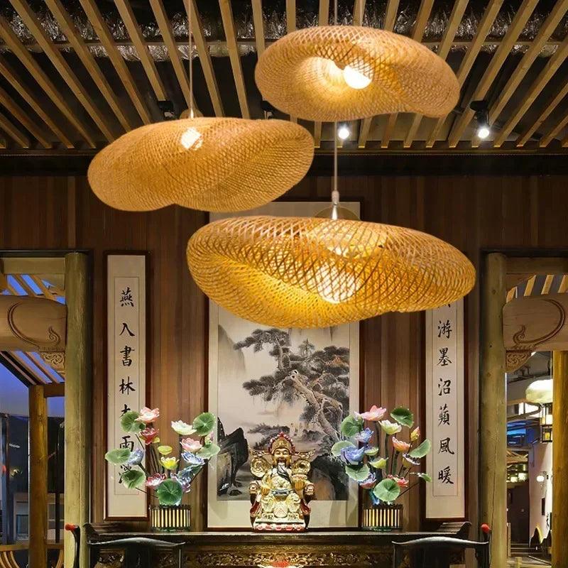 Watt's Up - Classic Japan’s style Bamboo Lustre Pendant light