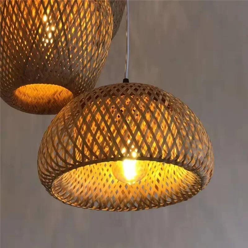 Watt's Up - Classic Japan’s style Bamboo Lustre Pendant light