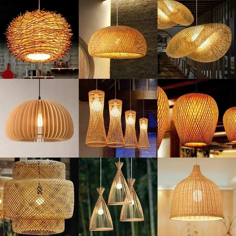 Watt's Up - Classic Japan’s style Bamboo Lustre Pendant light