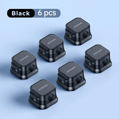 Joyroom 6 Pcs Magnetic Cable Clip Cord Holder Adhesive Wire Holder Keeper Organizer for Home Office Under Desk Cable Management