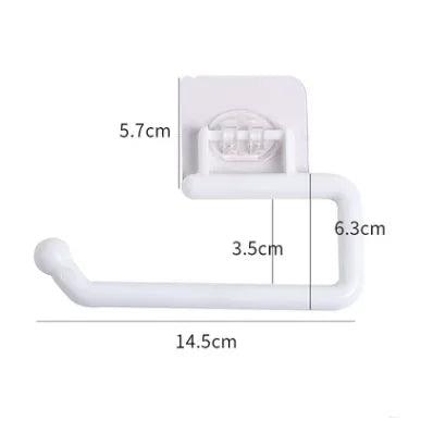 Kitchen Tissue Holder Hanging Toilet Roll Paper Holder Towel Rack Kitchen Bathroom Cabinet Door Hook Holder Organizer