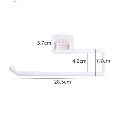 Kitchen Tissue Holder Hanging Toilet Roll Paper Holder Towel Rack Kitchen Bathroom Cabinet Door Hook Holder Organizer