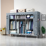 LEEGOHOME Wardrobe 85/110/130/150/170x45CMx170CM Closet Wardrobe with 23MM Steel Pipe Bedroom Foldable Cloth Wardrobe